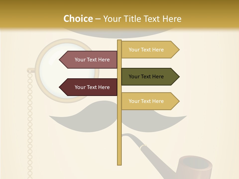 Pipe Element Antique PowerPoint Template