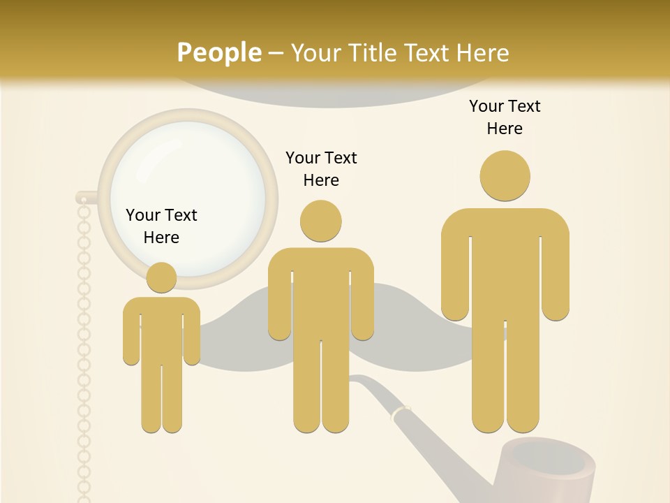 Pipe Element Antique PowerPoint Template