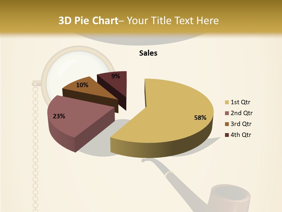 Pipe Element Antique PowerPoint Template