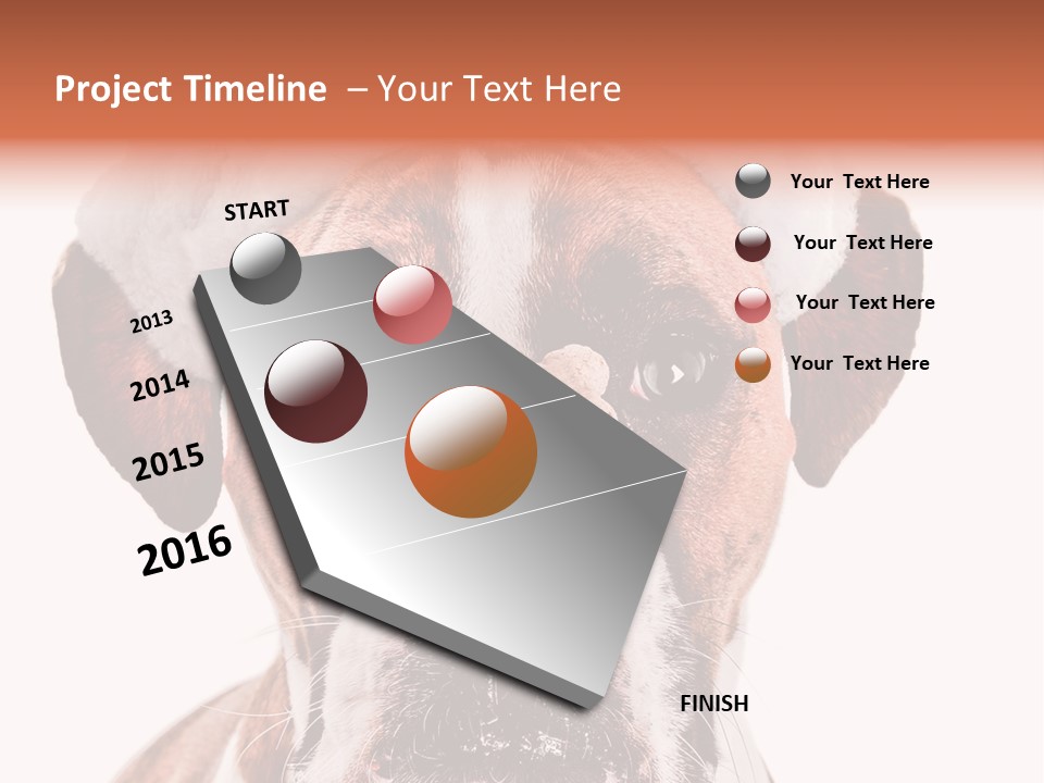 Red Wrinkle Santa PowerPoint Template