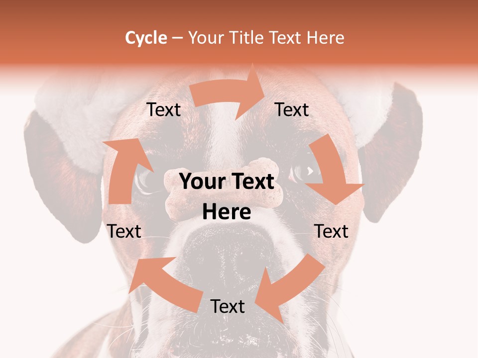 Red Wrinkle Santa PowerPoint Template