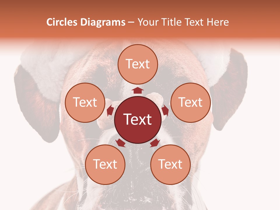 Red Wrinkle Santa PowerPoint Template