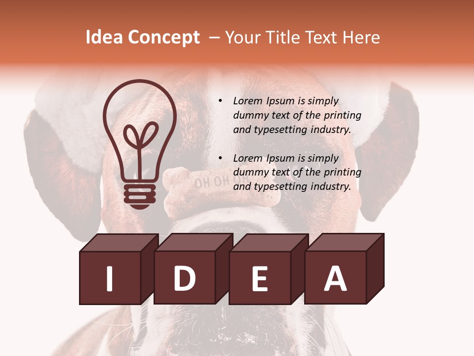 Red Wrinkle Santa PowerPoint Template
