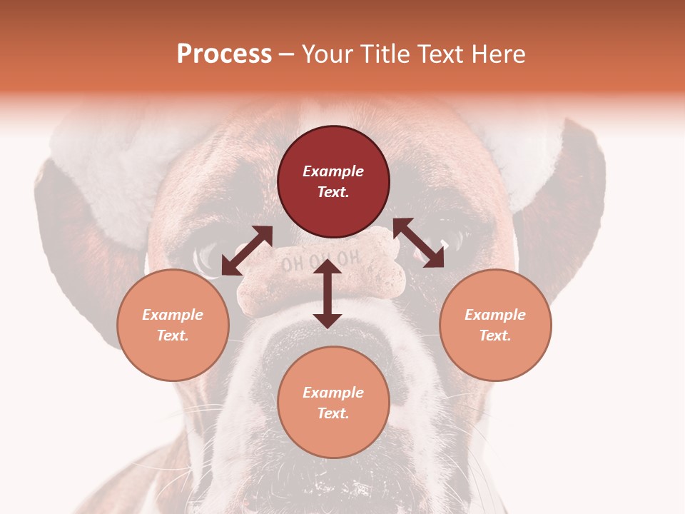 Red Wrinkle Santa PowerPoint Template