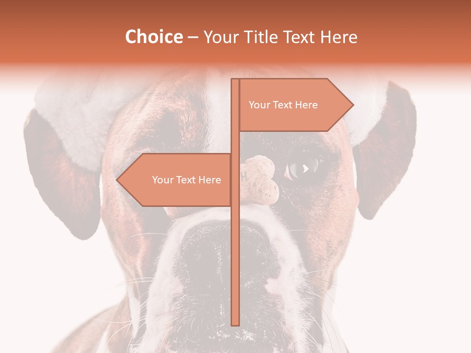 Red Wrinkle Santa PowerPoint Template