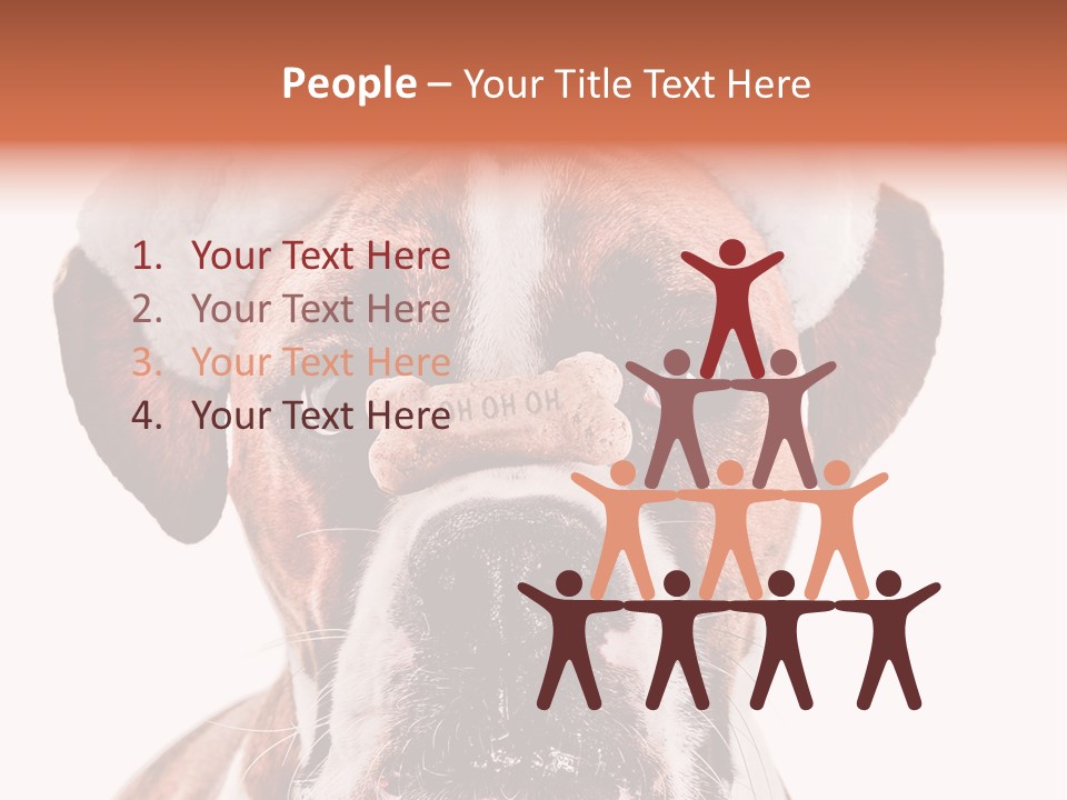 Red Wrinkle Santa PowerPoint Template