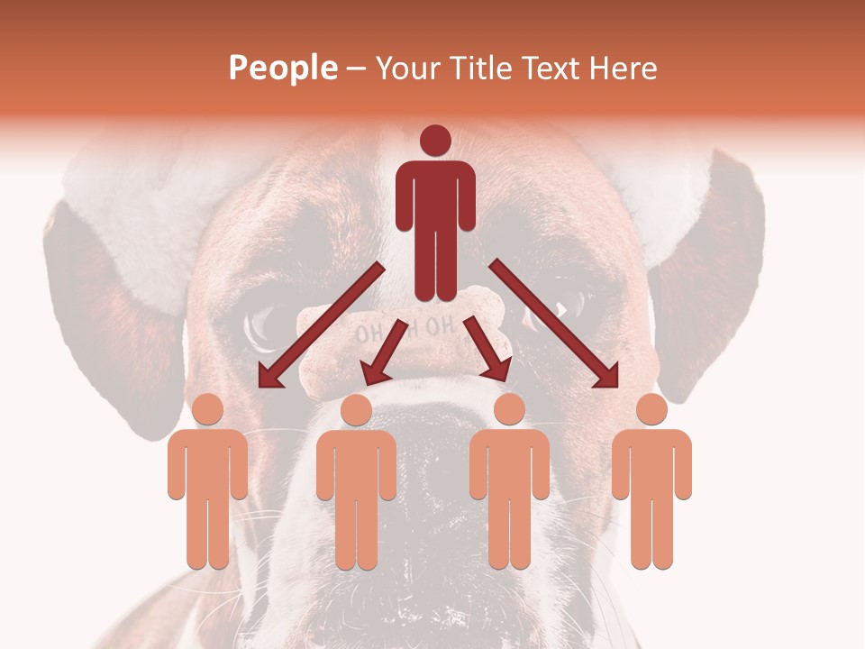 Red Wrinkle Santa PowerPoint Template