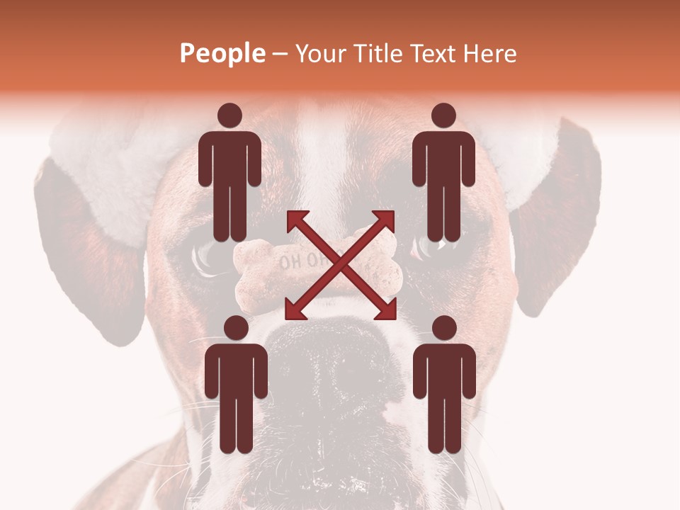 Red Wrinkle Santa PowerPoint Template