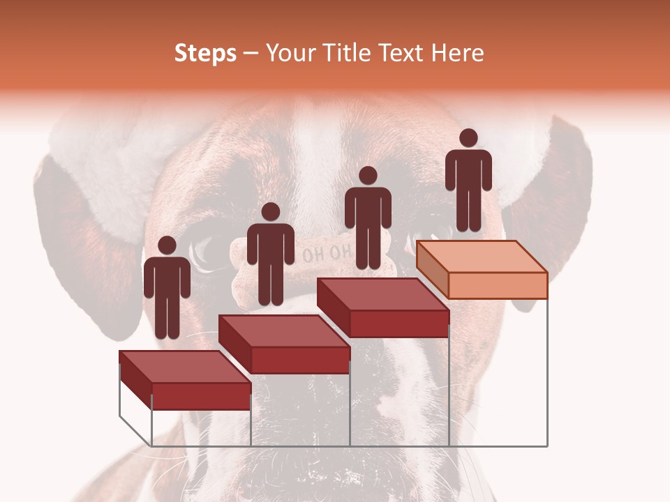 Red Wrinkle Santa PowerPoint Template