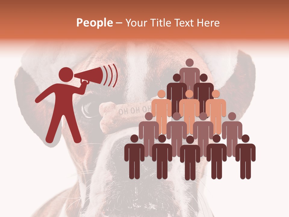 Red Wrinkle Santa PowerPoint Template