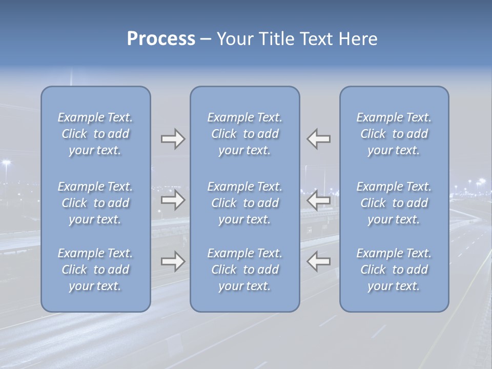 Street Light Ayalon Freeway Night PowerPoint Template