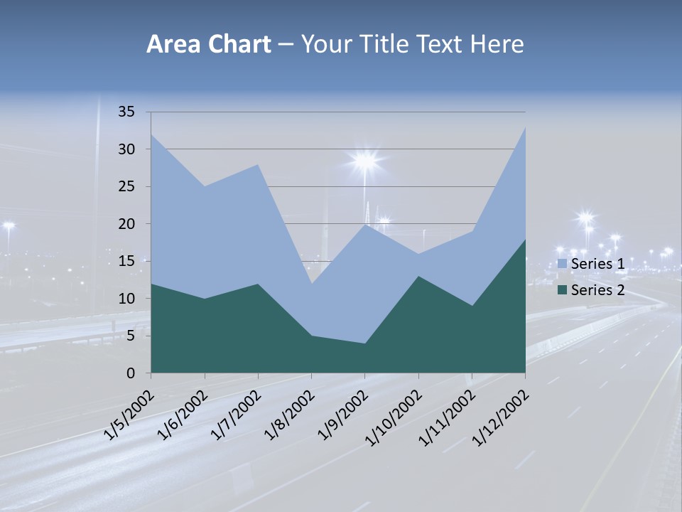 Street Light Ayalon Freeway Night PowerPoint Template