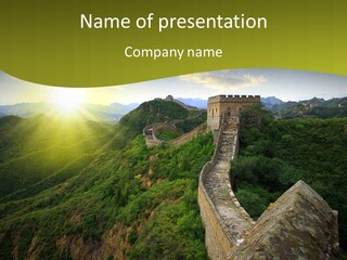 Peking Border Orient PowerPoint Template