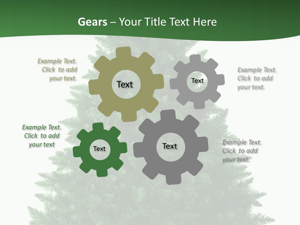 White Holiday Christmas PowerPoint Template