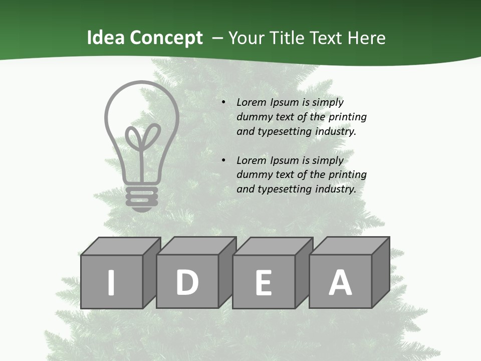 White Holiday Christmas PowerPoint Template