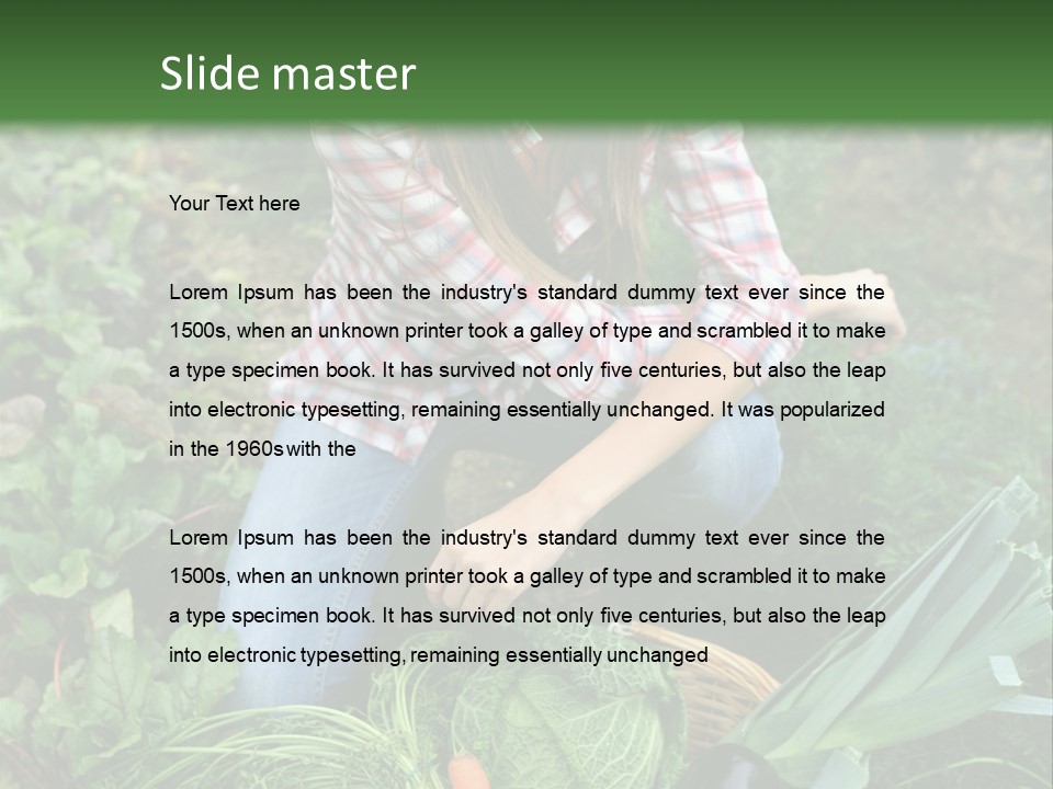 Woman  Smiling PowerPoint Template