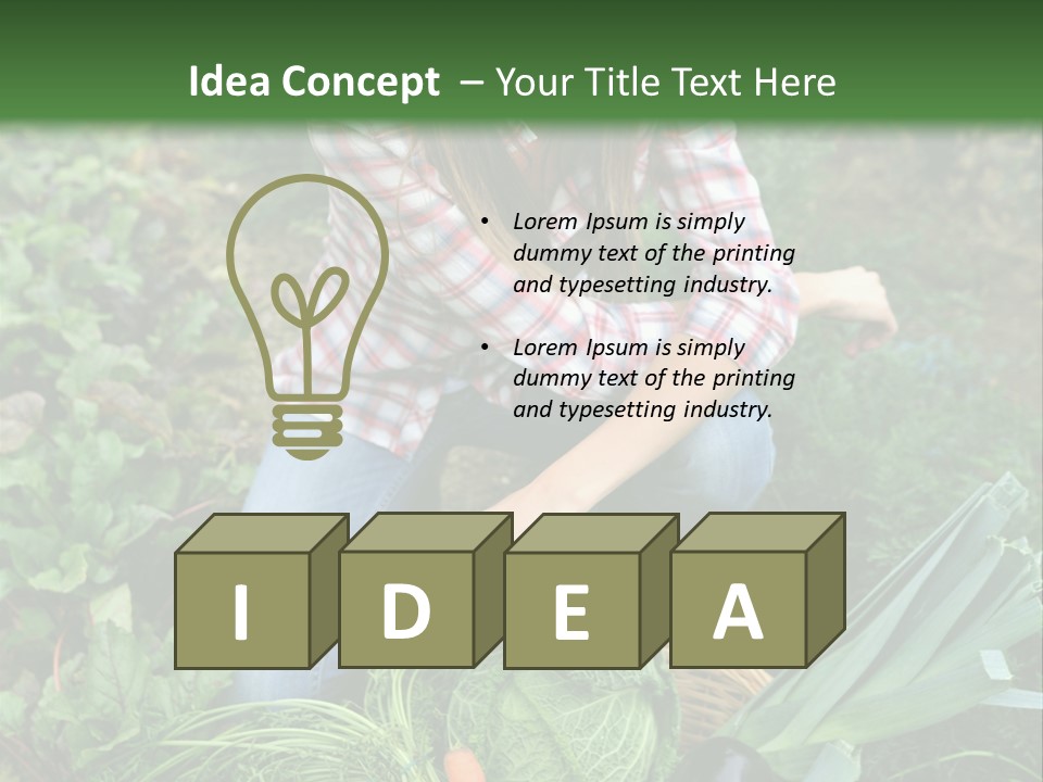 Woman  Smiling PowerPoint Template