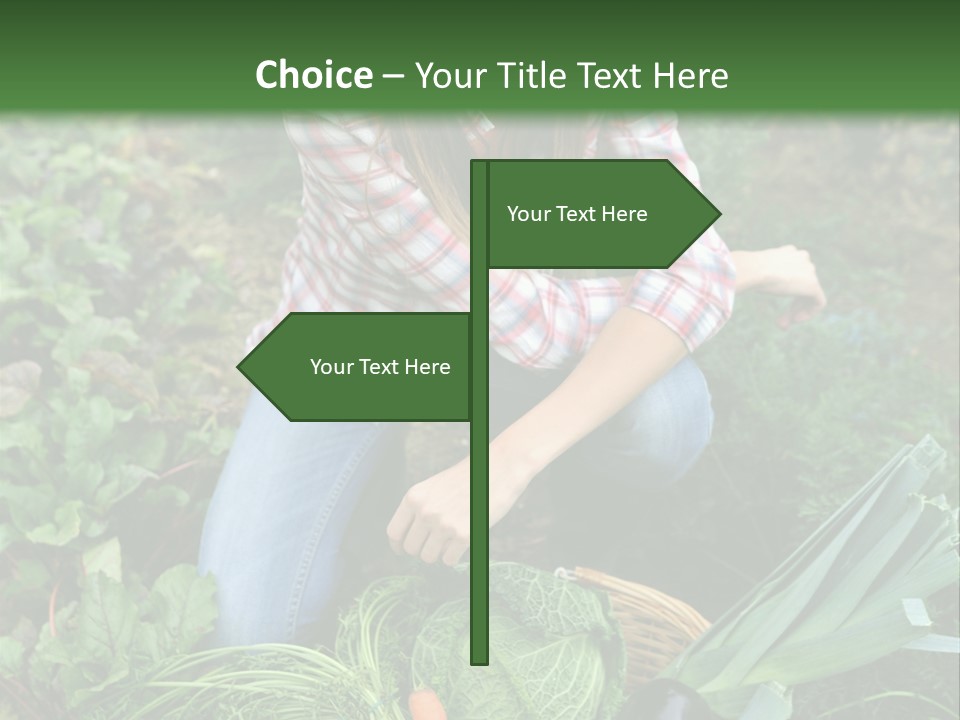 Woman  Smiling PowerPoint Template