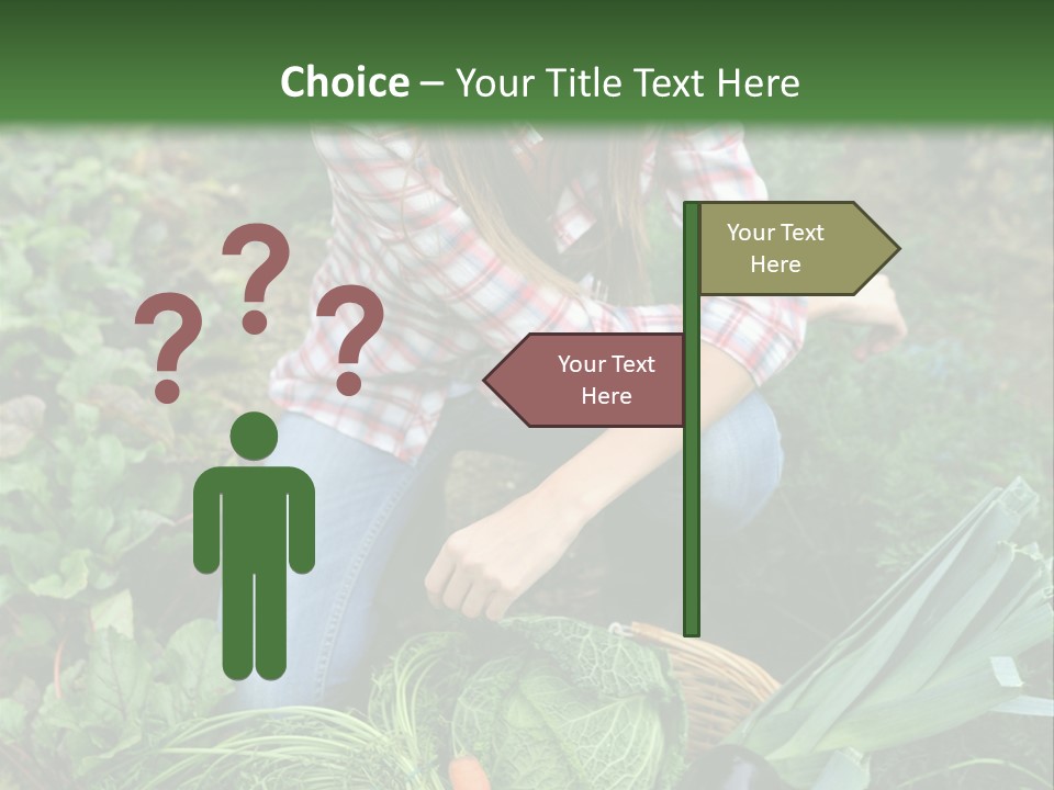 Woman  Smiling PowerPoint Template