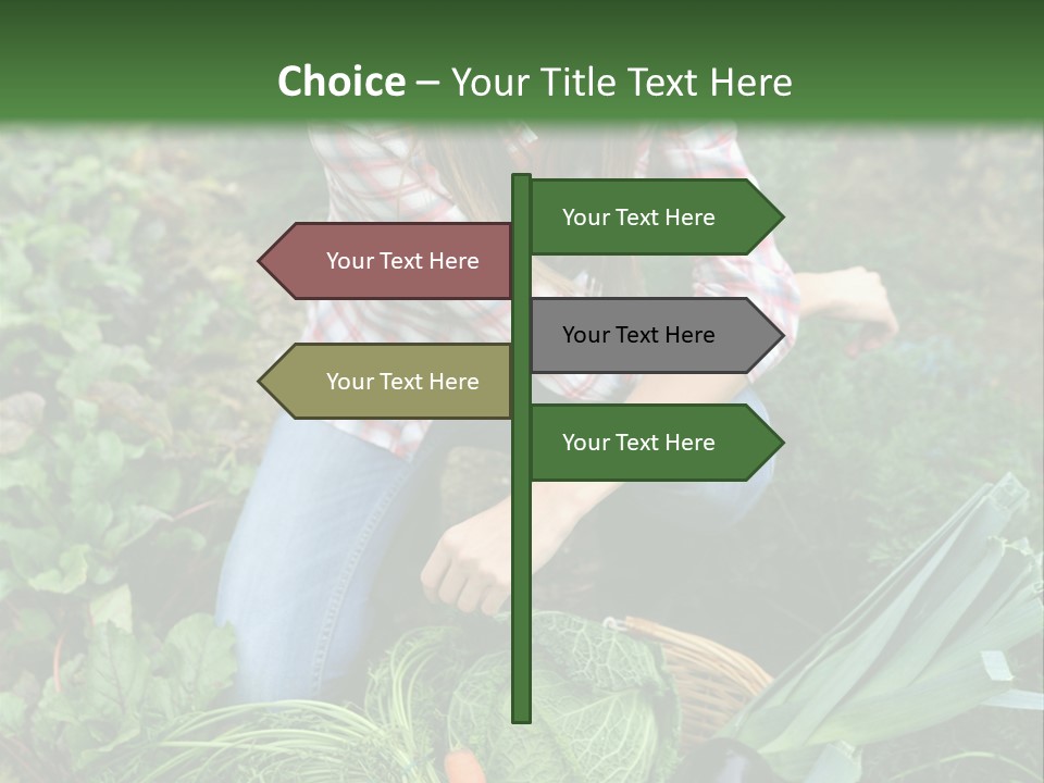 Woman  Smiling PowerPoint Template