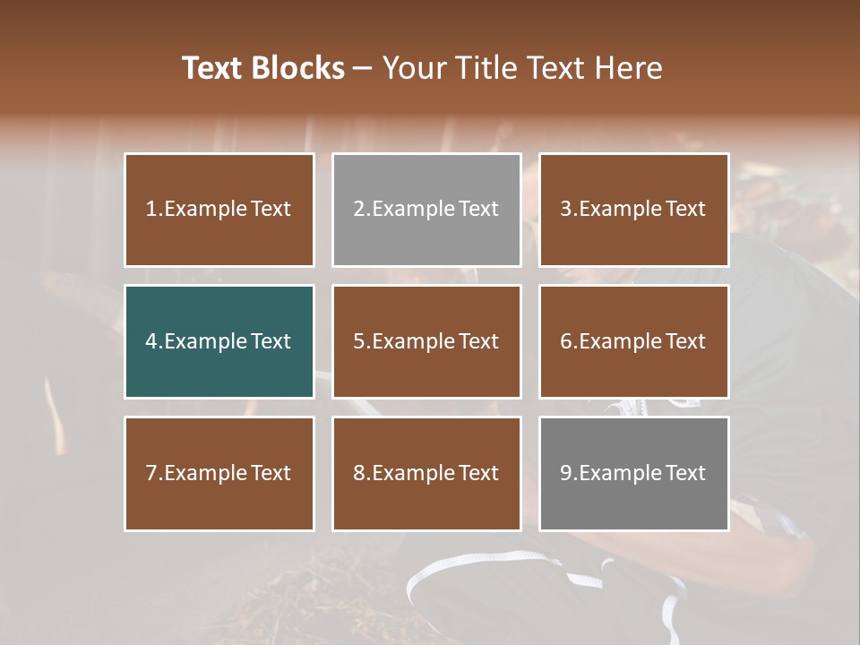 Smiling Portrait Touchpad PowerPoint Template