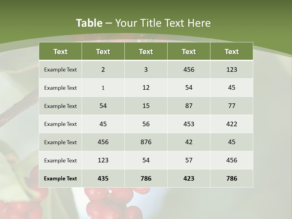 Green Nobody Outdoor PowerPoint Template