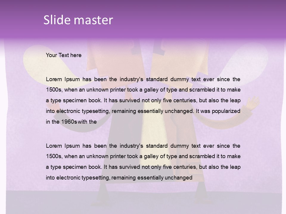 Color Image Contrast Speech Balloon PowerPoint Template