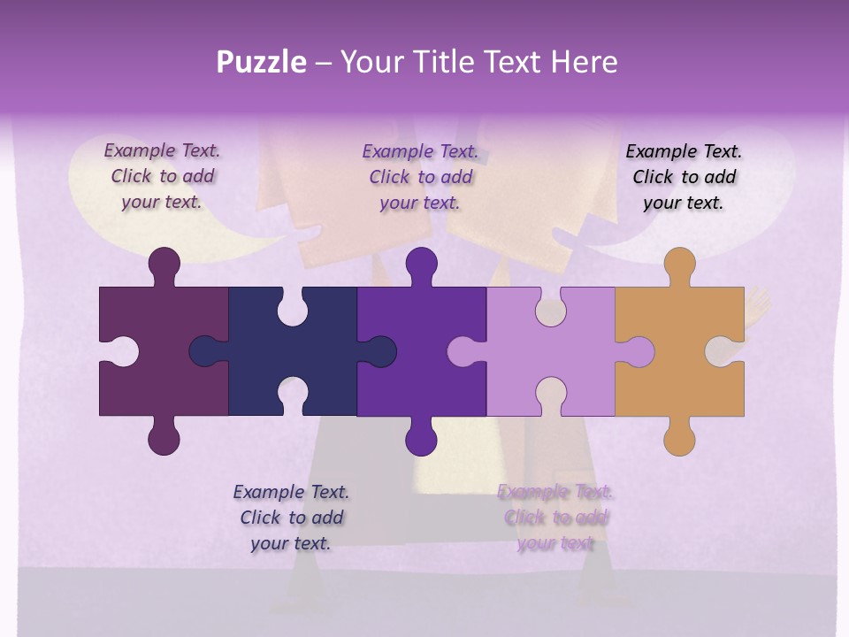 Color Image Contrast Speech Balloon PowerPoint Template