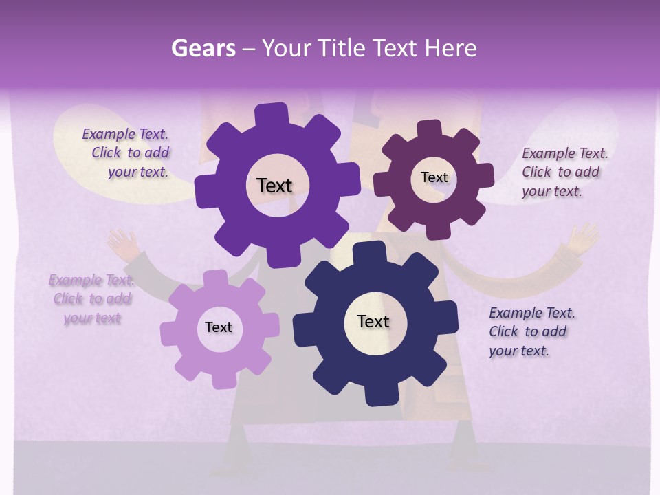 Color Image Contrast Speech Balloon PowerPoint Template