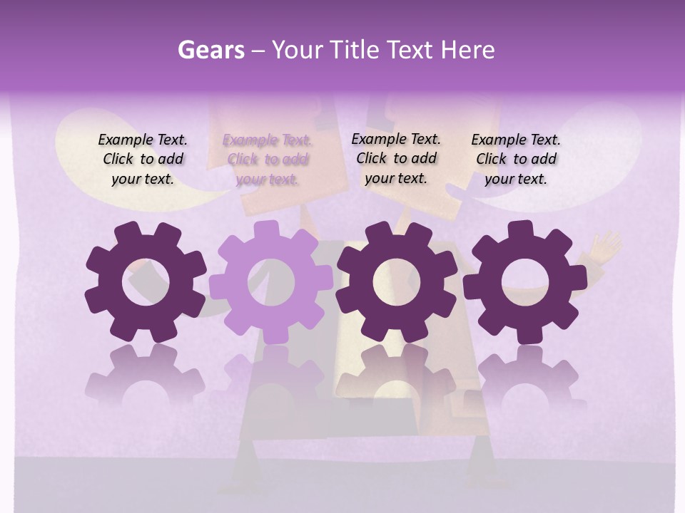 Color Image Contrast Speech Balloon PowerPoint Template