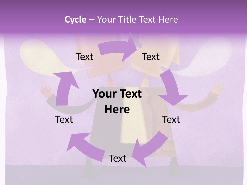 Color Image Contrast Speech Balloon PowerPoint Template