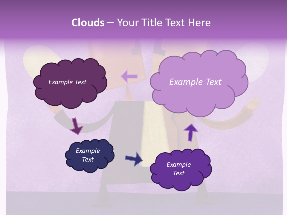 Color Image Contrast Speech Balloon PowerPoint Template