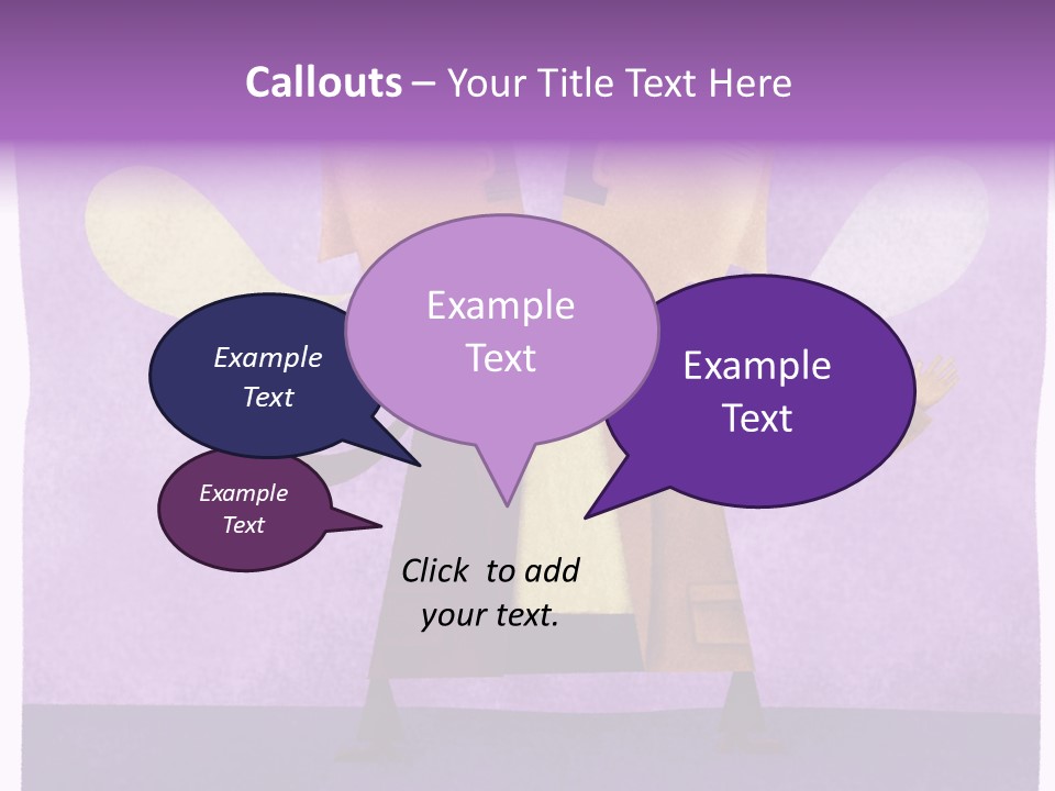 Color Image Contrast Speech Balloon PowerPoint Template