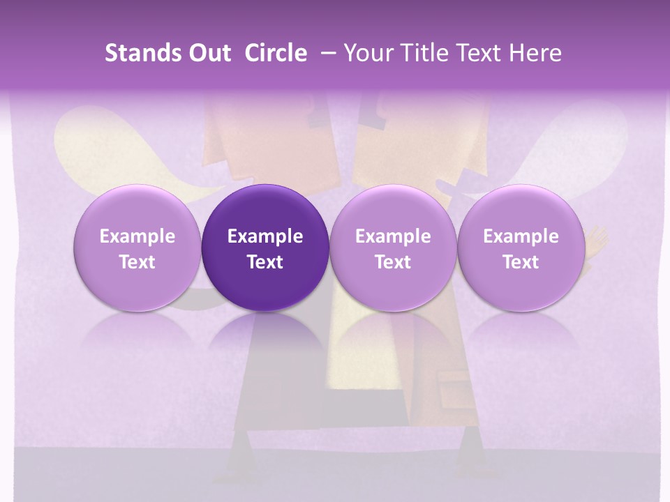 Color Image Contrast Speech Balloon PowerPoint Template