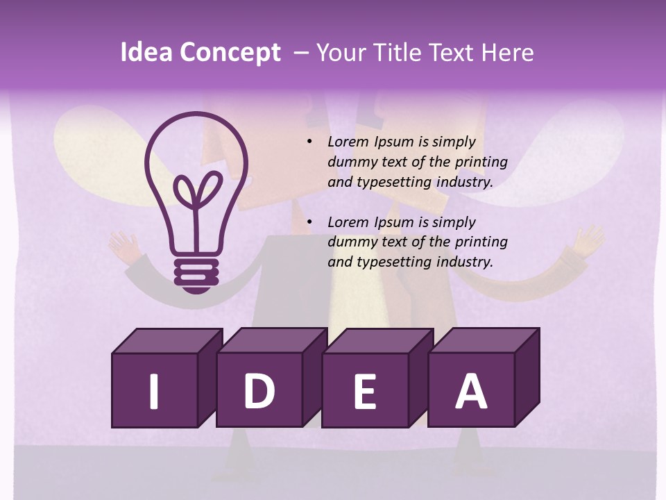 Color Image Contrast Speech Balloon PowerPoint Template