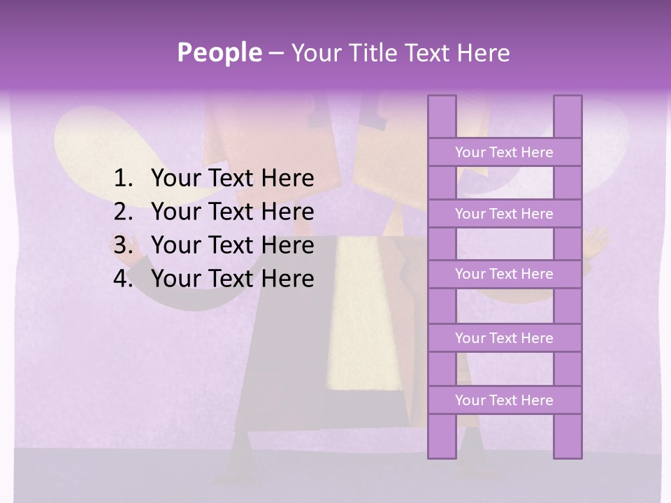 Color Image Contrast Speech Balloon PowerPoint Template