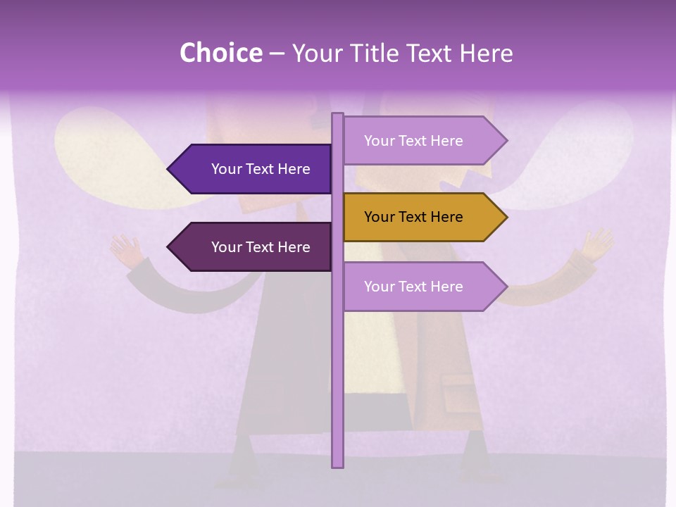 Color Image Contrast Speech Balloon PowerPoint Template