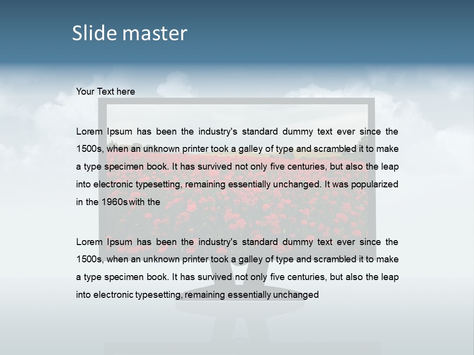 Stump Autumn Firewood PowerPoint Template