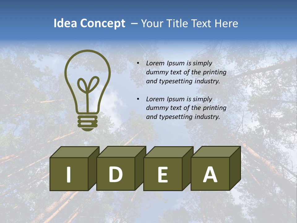 Stump Autumn Firewood PowerPoint Template