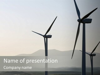 Plant Blue Production PowerPoint Template