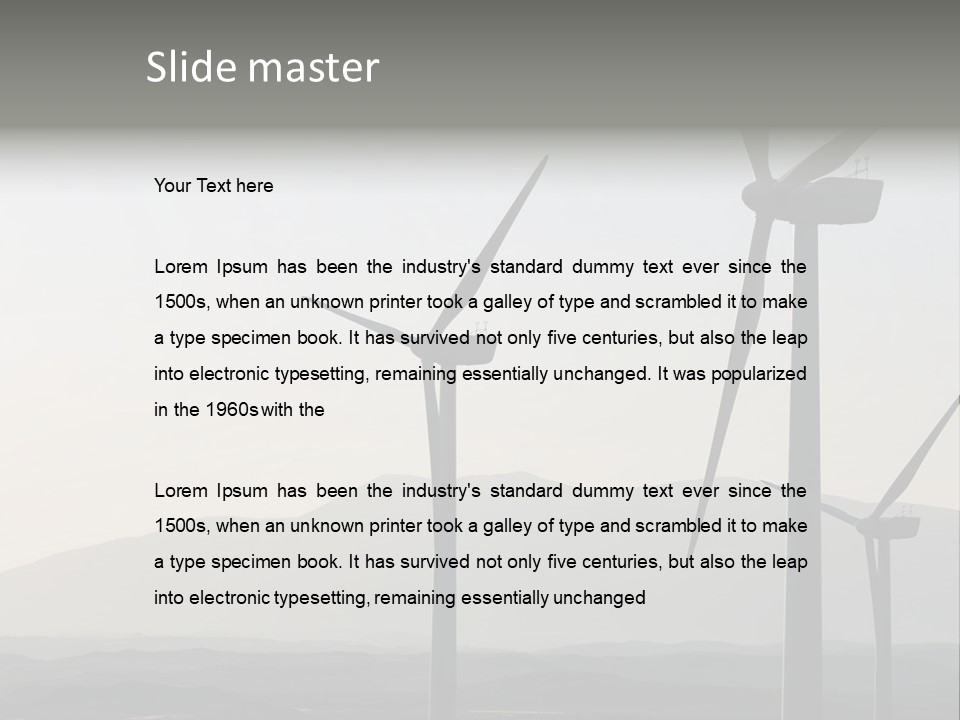 Plant Blue Production PowerPoint Template