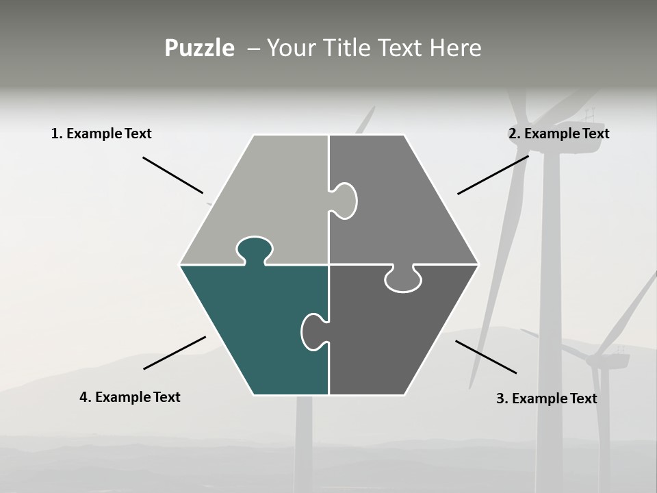 Plant Blue Production PowerPoint Template