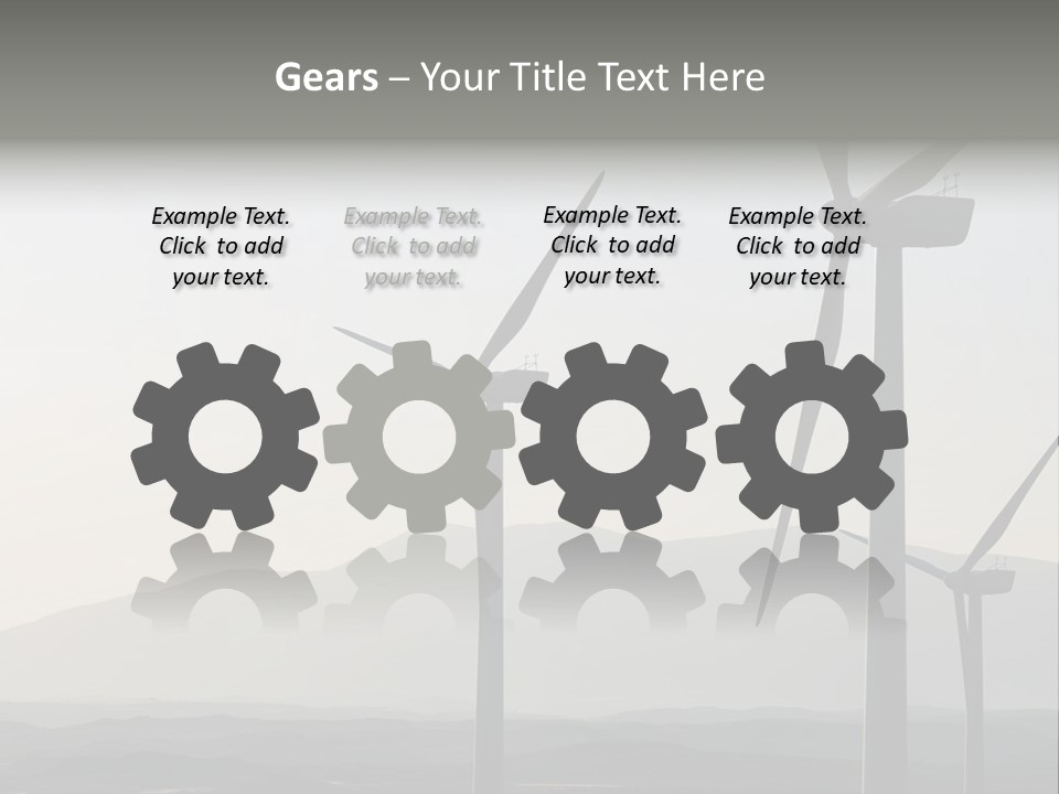 Plant Blue Production PowerPoint Template