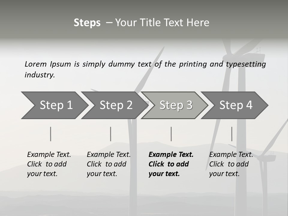 Plant Blue Production PowerPoint Template