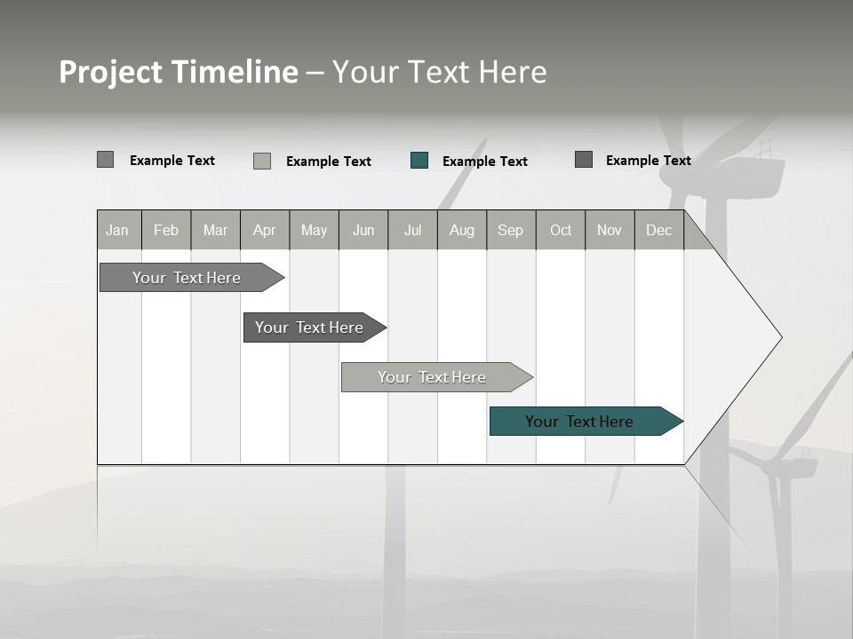 Plant Blue Production PowerPoint Template
