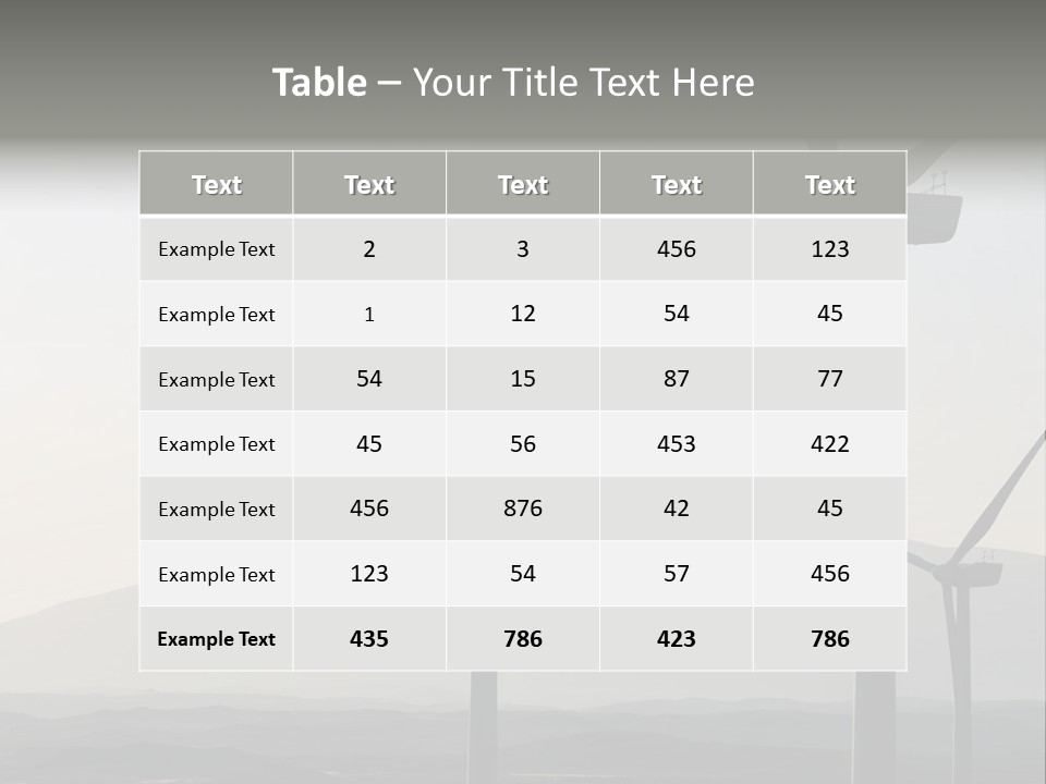 Plant Blue Production PowerPoint Template