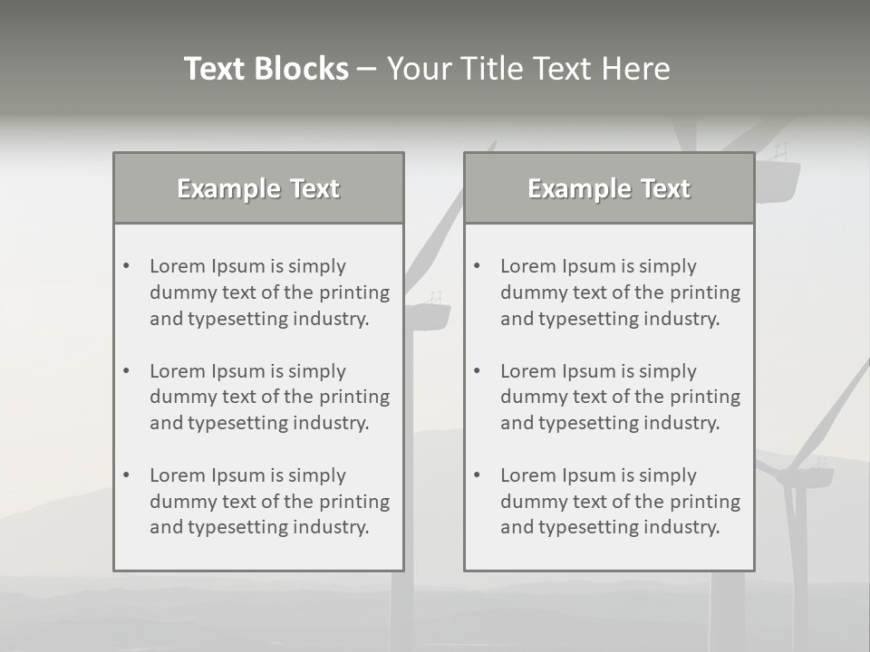 Plant Blue Production PowerPoint Template