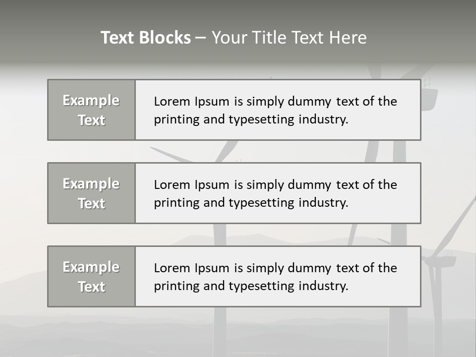 Plant Blue Production PowerPoint Template