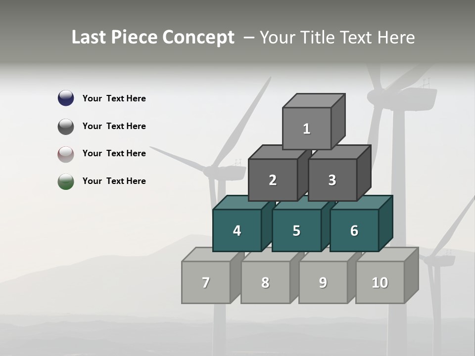 Plant Blue Production PowerPoint Template