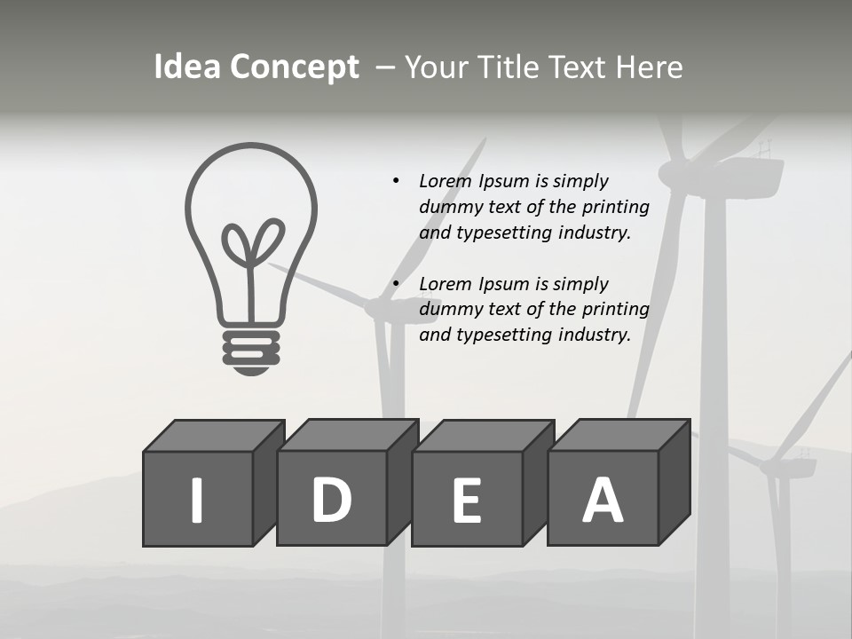 Plant Blue Production PowerPoint Template